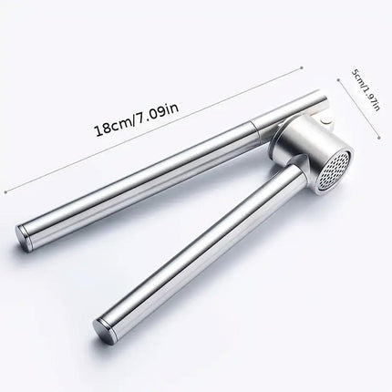 Stainless Steel Garlic Press Peeler Zinc Alloy Kitchen Tool Garlic Crusher.