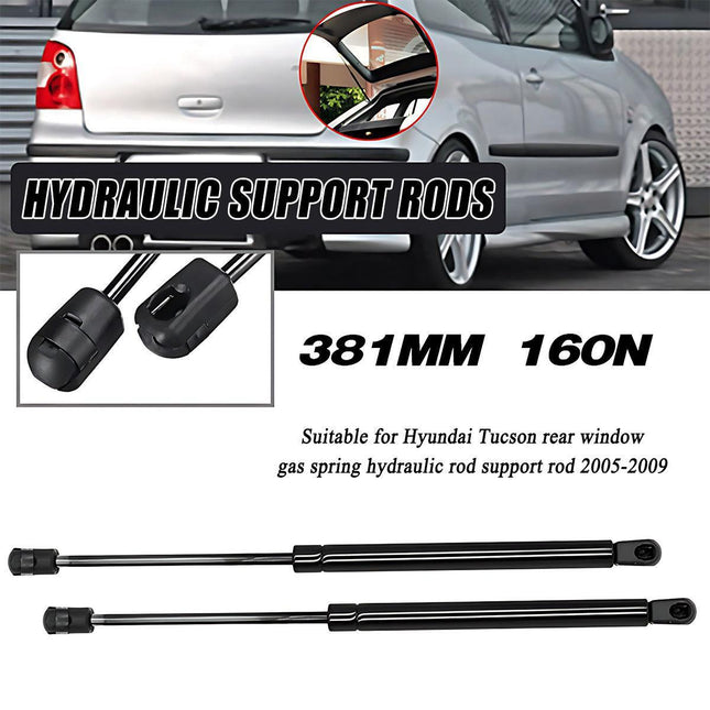 2x Gas Struts for Hyundai Tucson 2005-2009 Rear Window 381mm long 160N.
