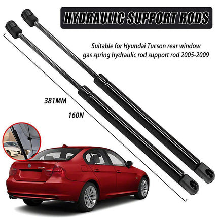 2x Gas Struts for Hyundai Tucson 2005-2009 Rear Window 381mm long 160N.