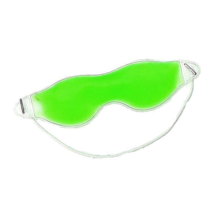 Green Relaxing Gel Eye Mask Cold Pack Warm Hot Heat Ice Cool Pad Puffiness Headache - 2PCS.