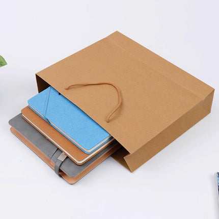 25pcs Paper Gift Bags Handbag Kraft Paper BagsParty Favors Wedding Packaging - 17x24x10cm.