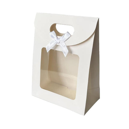 24PCS Bow Flap Tote Bag Reusable Shopping Carry Bag Gift Party Packaging Bag - 16x12x6cm.