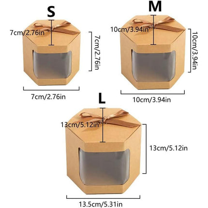 20PCS Small Gift Box Candy Storage Box Party Favor Treat Packaging Recyclable - Kraft-L.