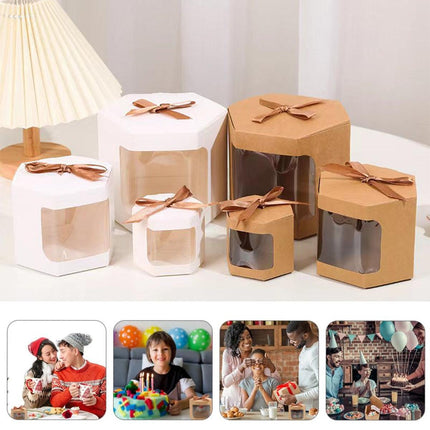 20PCS Small Gift Box Candy Storage Box Party Favor Treat Packaging Recyclable - Kraft-S.