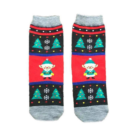 Christmas Socks Santa Reindeer Snowman Pattern Xmas Party Gift Stockings - Clown.