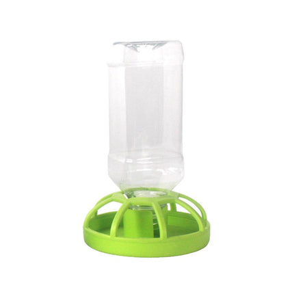 Reptile Water Bowl with Bottle for Lizard Gecko Snake Inverted Bottle Dispenser - Purple Platform S.