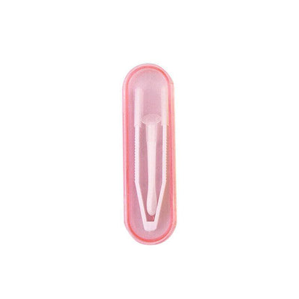 Contact Lens Tweezers Stick Inserter Remover Tool Kit Tip Storage Case Box Set - Yellow.