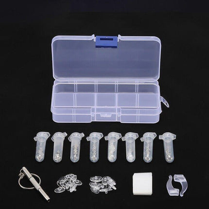 Eyeglass Sun Glasses Optical Repair Tool Screw Nut Nose Pad Assortment Set Kit.