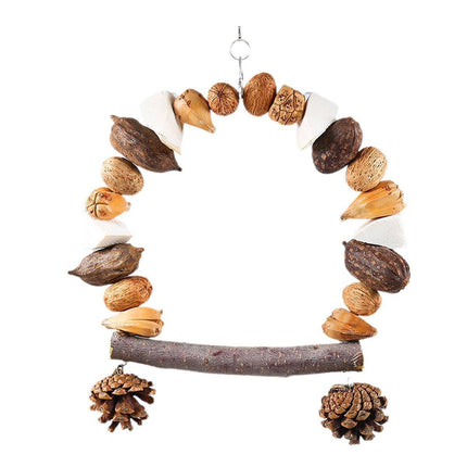 Parrot Chew Toy For Training Climbing Grinding Teeth Relief Durable Bird Toy - Pineapple Fruit.