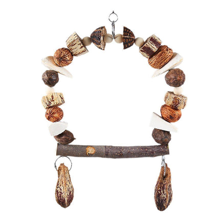 Parrot Chew Toy For Training Climbing Grinding Teeth Relief Durable Bird Toy - Pine Cones.