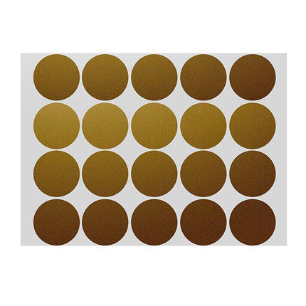 Gold Assorted Sizes Colour Sticker Dots Adhesive Round Labels Circular Spot Scrapbook - 13mm*132 Dots.
