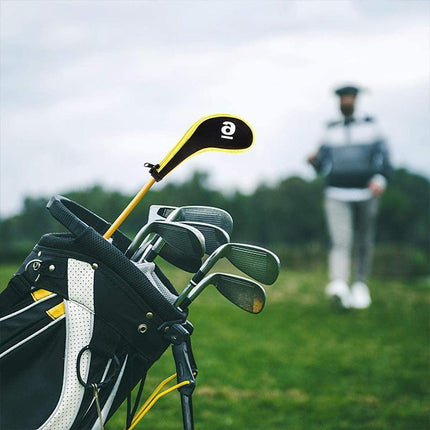 12Pcs Golf Head Cover Iron Putter Driver Headcover Protective Set Club Covers - Black.