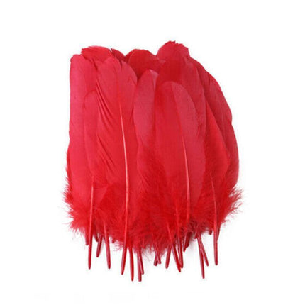 50X Craft Feathers Goose Feather Diy Art Party Decoration Wedding Dream Catcher - Pink.