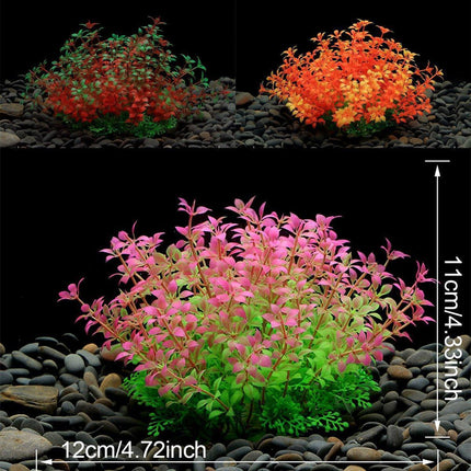 Artificial Water Grass Fish Tank Decoration Aquarium Landscape Simulation Plants - 01-3PCS.