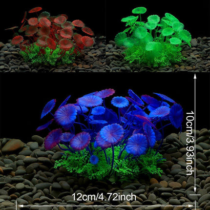 Artificial Water Grass Fish Tank Decoration Aquarium Landscape Simulation Plants - 04-3PCS.