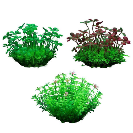 Artificial Water Grass Fish Tank Decoration Aquarium Landscape Simulation Plants - 04-3PCS.