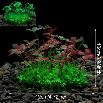 Artificial Water Grass Fish Tank Decoration Aquarium Landscape Simulation Plants - 05-3PCS.