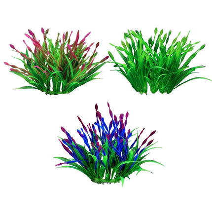 Artificial Water Grass Fish Tank Decoration Aquarium Landscape Simulation Plants - 05-3PCS.