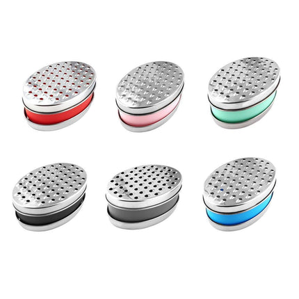 Stainless Steel Kitchen Cheese Grater with Container Storing Fruits Cheese Box - Pink.