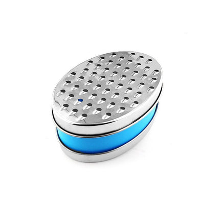 Stainless Steel Kitchen Cheese Grater with Container Storing Fruits Cheese Box - Pink.