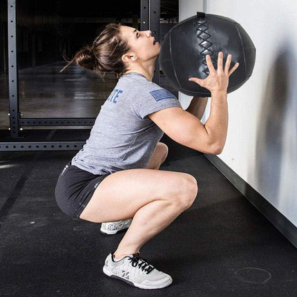 Non-Elastic Soft Squat Wall Ball for Solid Gravity and Balance Training Workouts - 1kg.