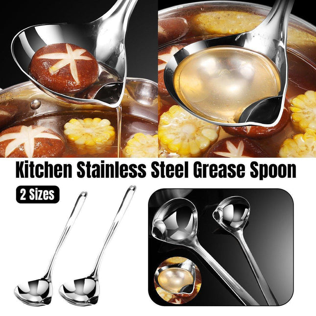 Oil Separator Spoon Kitchen Multifunctional Filter Household Hot Pot Soup Spoon - S.