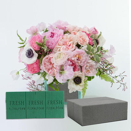 Floral Foam Blocks for Dry Wet Artificial Flower Arrangements Florist Supplies - Wet 2PCS.