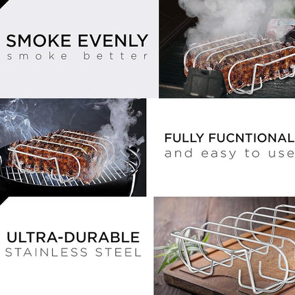 Barbecue Grill Net Outdoor BBQ Rack Cooking Basket Baking Tool Picnic Camping - Silver.