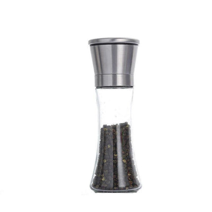 Stainless Steel Manual Salt and Pepper Grinder with Adjustable Ceramic Core - 200ML.