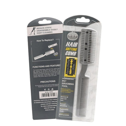 2 Sided Razor Clipper Comb Pet Hair Trimmer Grooming Cutter Dogs Cats Puppy.