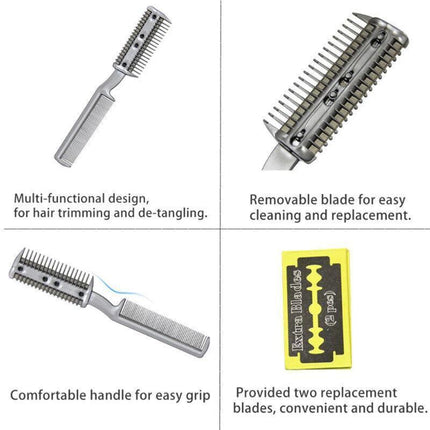 2 Sided Razor Clipper Comb Pet Hair Trimmer Grooming Cutter Dogs Cats Puppy.