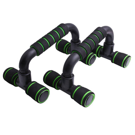 H Shaped Push Up Bars Home Fitness Equipment for Chest Arm Shoulder Training - Red.
