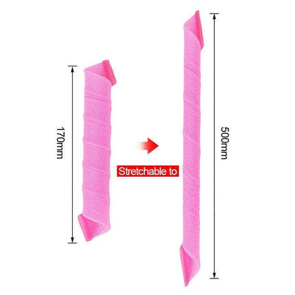 Magic Hair Curler No Heat 40Pcs Leverage Curlers Formers Spiral Styling Rollers.