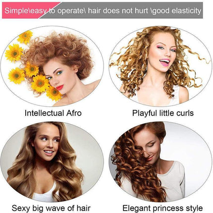 Magic Hair Curler No Heat 40Pcs Leverage Curlers Formers Spiral Styling Rollers.
