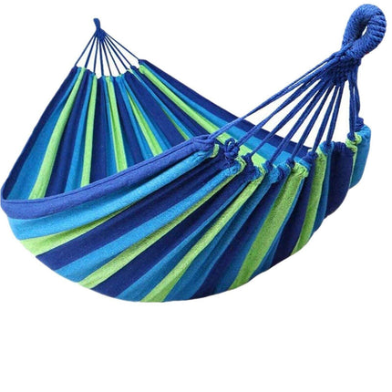 Double Outdoor Hammock 260x150cm with Straps for Camping Hanging Tree Bed - Red.