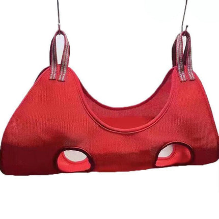 S Size Hammock Helper Pet Dog Cat Grooming Restraint Bags for Bathing Trimming Nail - Red.