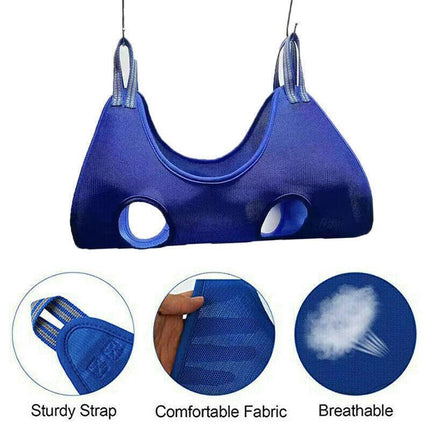 S Size Hammock Helper Pet Dog Cat Grooming Restraint Bags for Bathing Trimming Nail - Red.