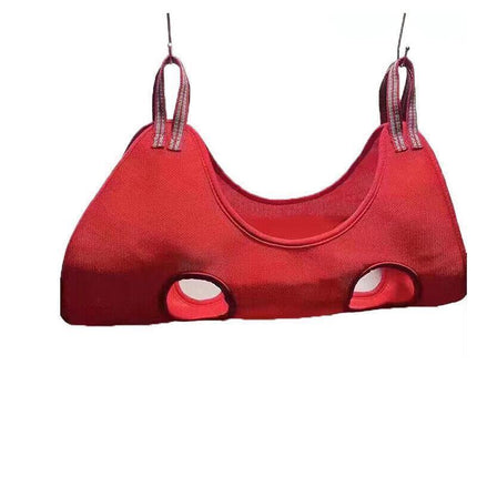 S Size Hammock Helper Pet Dog Cat Grooming Restraint Bags for Bathing Trimming Nail - Red.