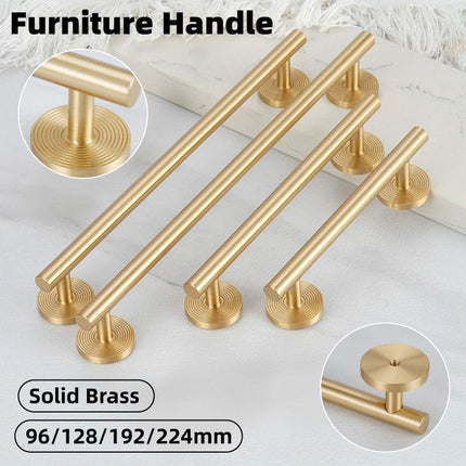 European Style Cabinet Handles Drawer Pull Knob 4 Sizes for Wardrobe Door - 128mm.