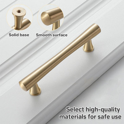 Cabinet Door Handle Set 3Sizes Black Drawer Wardrobe Pull Handle for Furniture - 13.2cm.