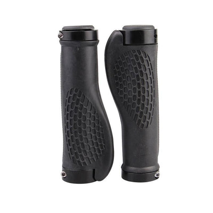 Ergonomic MTB Bike Handlebar Grips 2PCS Lock On Rubber Cycling Mountain Bicycle - Black.