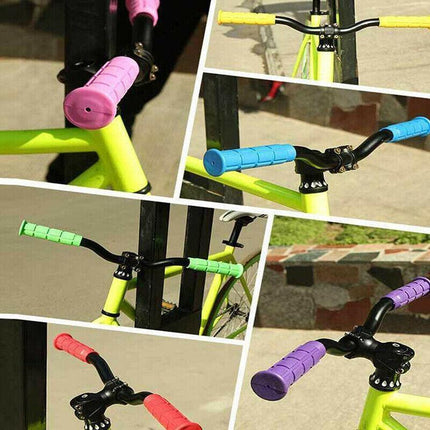 Rubber Grips For Bmx Mtb Cycle Road Mountain Bike Scooter Bicycle Handle Bar - Red.