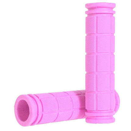 Rubber Grips For Bmx Mtb Cycle Road Mountain Bike Scooter Bicycle Handle Bar - Red.