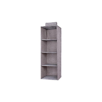 3/4/5 Tier Hanging Closet Organizer Fabric Storage Shelves for Wardrobe and Shoes - 4 Tier.