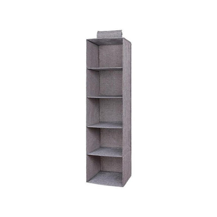 3/4/5 Tier Hanging Closet Organizer Fabric Storage Shelves for Wardrobe and Shoes - 4 Tier.
