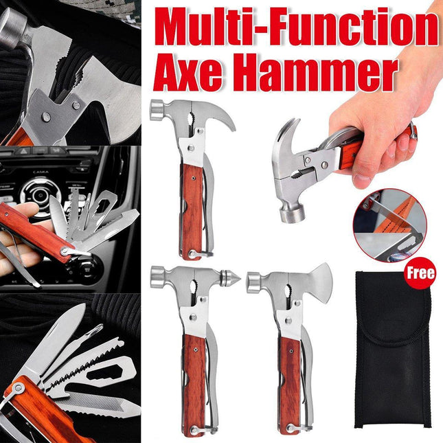 Multifunctional Axe Hammer Portable Outdoor Tool Versatile Camping Equipment - Hatchet.