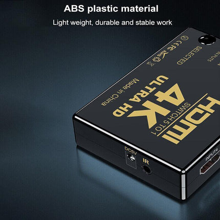 HDMI Switch Splitter 3-in-1 5-in-1 or 1-in-2 1080p 4K Manual or Remote Options - 3 in 1 Switch 1080p Remote.
