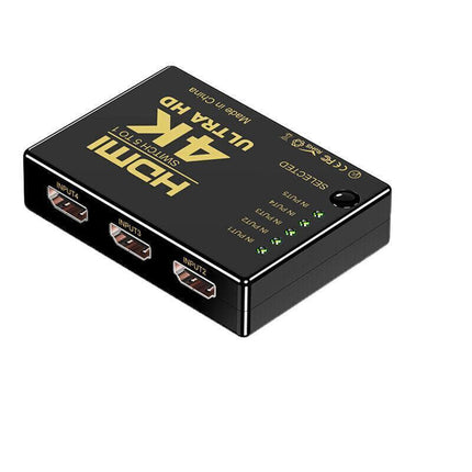 HDMI Switch Splitter 3-in-1 5-in-1 or 1-in-2 1080p 4K Manual or Remote Options - 3 in 1 Switch 1080p Remote.