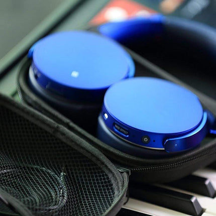 Earphone Case Headset Hard Carrying Box Headphone Storage Bag Black Universal.