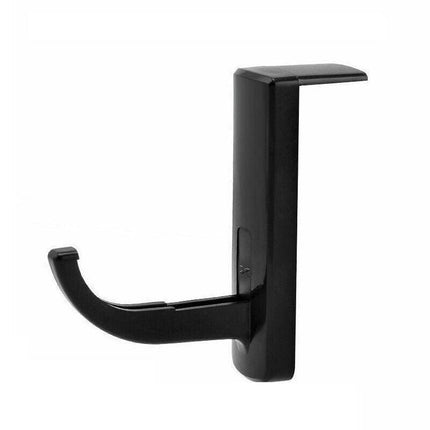 Universal Headphone Hook Desk Edge Mount Adhesive Headset Holder - White.
